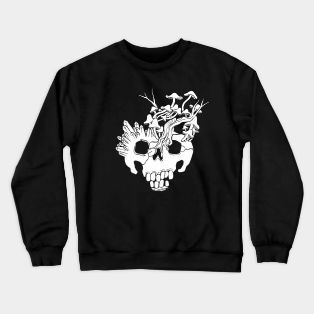 Sticks & Bones & Shiny Rocks Crewneck Sweatshirt by bunsnbells